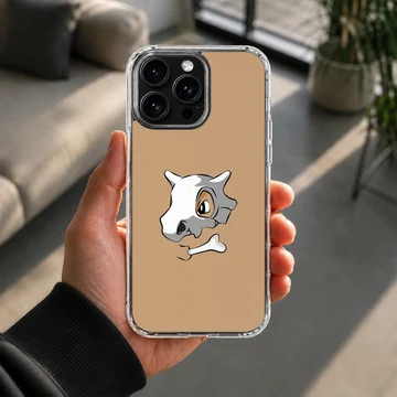 Cubone character illustration on a soft TPU phone case — Lifestyle