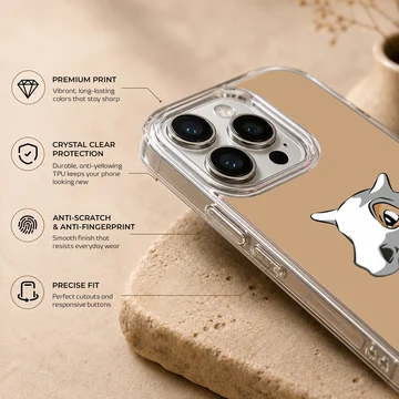 Cubone character illustration on a soft TPU phone case — Info