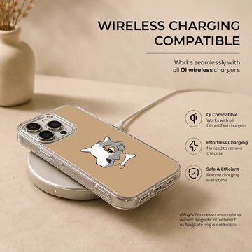Cubone character illustration on a soft TPU phone case — Charging