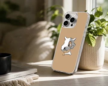 Cubone character illustration on a soft TPU phone case — Lifestyle