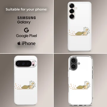 Playful cartoon design of Cubone on a phone case — Collage