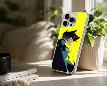 Dynamic cyberpunk illustration on a phone case — Lifestyle
