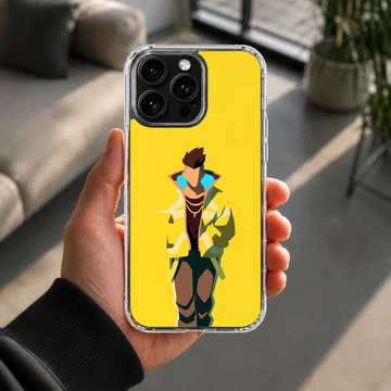 Bold cyberpunk design featuring dynamic character art on a phone case — Lifestyle