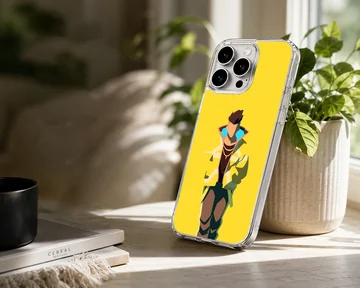 Bold cyberpunk design featuring dynamic character art on a phone case — Lifestyle