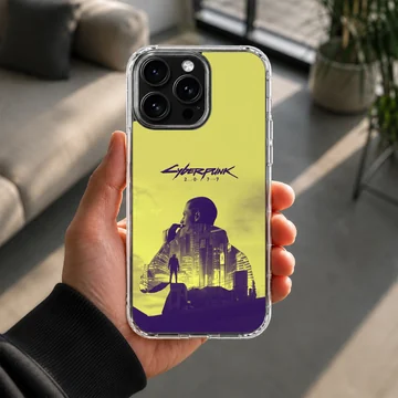 Futuristic cityscape design on Cyberpunk phone case — Lifestyle