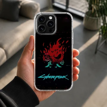 Cyberpunk-themed digital illustration phone case — Lifestyle