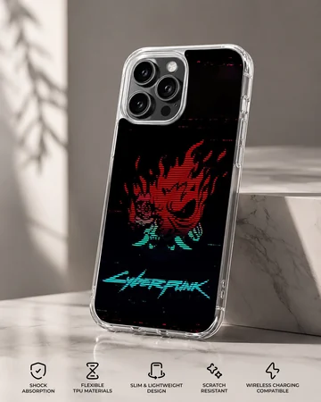 Cyberpunk-themed digital illustration phone case — Specs