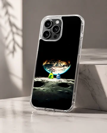 Cyberpunk-inspired phone case featuring space exploration artwork — Hero