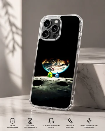 Cyberpunk-inspired phone case featuring space exploration artwork — Specs