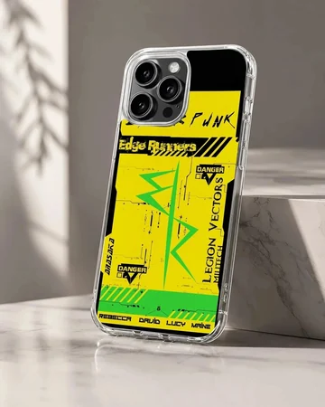 Cyberpunk Edge Runners phone case in bright colors