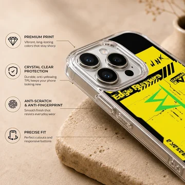 Cyberpunk Edge Runners phone case in bright colors — Info