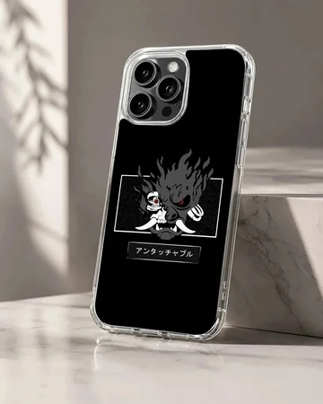 Futuristic cyberpunk artwork on a phone case