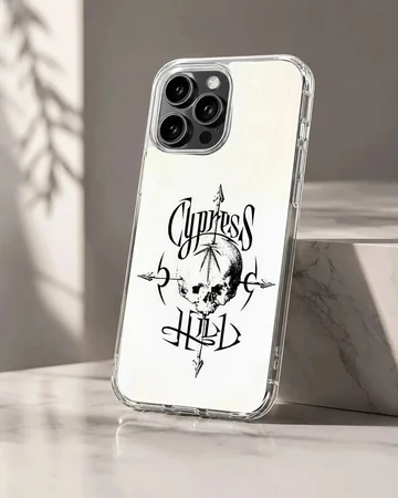 Cypress Hill phone case with bold skull and arrows design