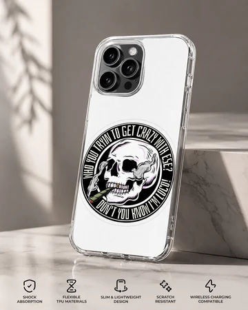 Cypress Hill phone case featuring a bold skull design and text — Specs