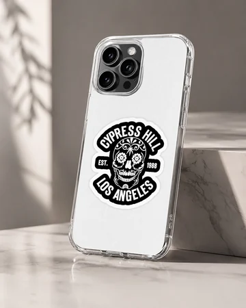Cypress Hill artistic phone case featuring a bold skull design — Hero
