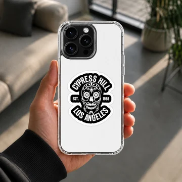 Cypress Hill artistic phone case featuring a bold skull design — Lifestyle