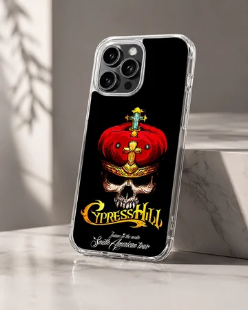 Bold Cypress Hill phone case featuring a skull and crown design — Hero