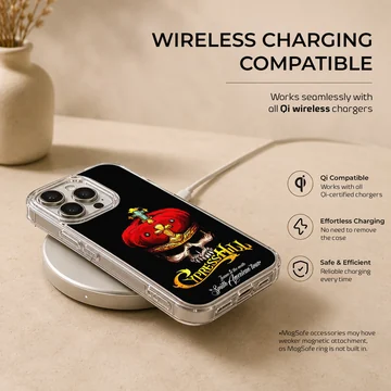 Bold Cypress Hill phone case featuring a skull and crown design — Charging