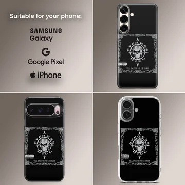 Cypress Hill design featuring bold typography on a black background phone case — Collage