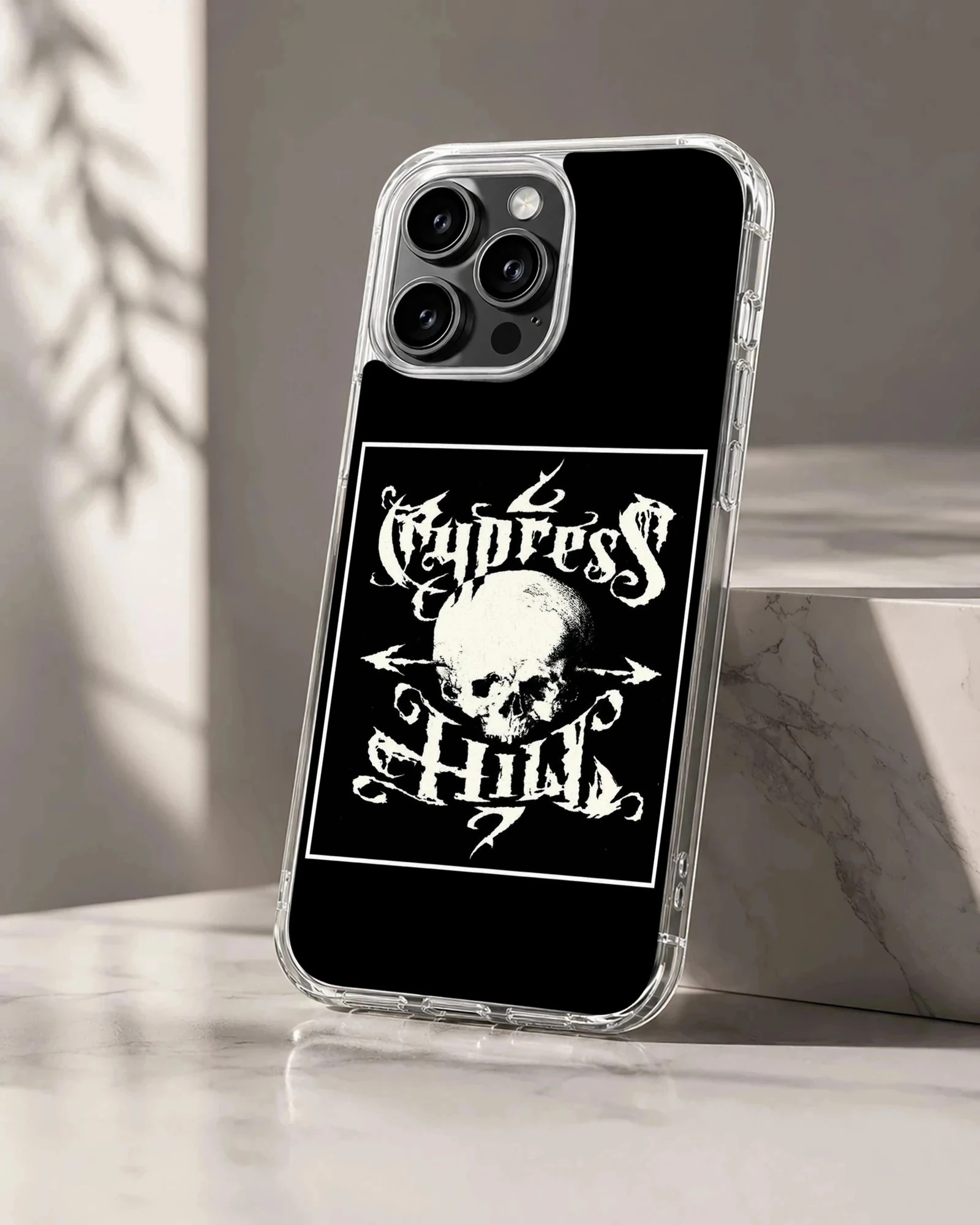 Cypress Hill skull design on a phone case