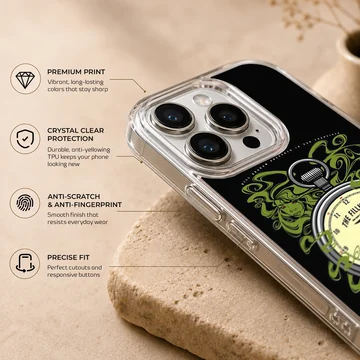 Cypress Hill phone case featuring an edgy clock design with green accents — Info