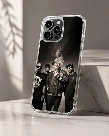 Cypress Hill band members in black and white phone case