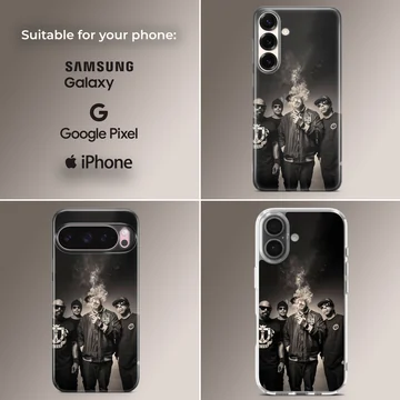 Cypress Hill band members in black and white phone case — Collage