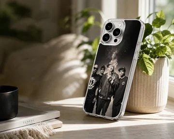 Cypress Hill band members in black and white phone case — Lifestyle