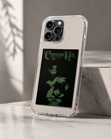 Cypress Hill phone case featuring bold green artwork on a black background — Hero
