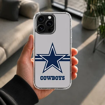 Dallas Cowboys logo on a phone case with blue star and text — Lifestyle