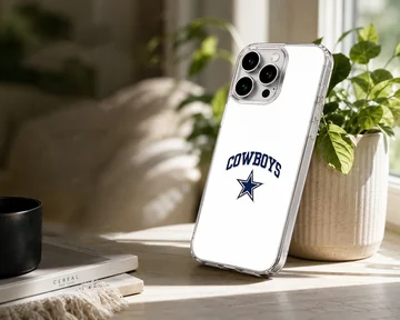 Dallas Cowboys phone case featuring star logo and bold typography — Lifestyle