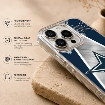 Dallas Cowboys phone case featuring bold star design. — Info