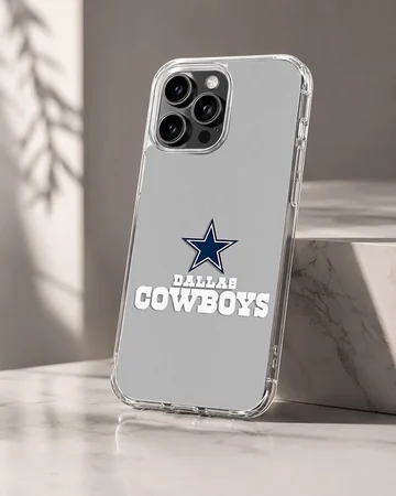Dallas Cowboys phone case featuring a blue star and white text. — Hero