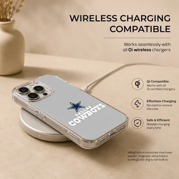 Dallas Cowboys phone case featuring a blue star and white text. — Charging
