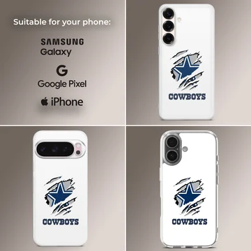 Dallas Cowboys star and logo bold design phone case — Collage