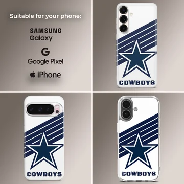 Dallas Cowboys star and stripes design phone case — Collage