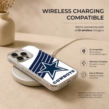 Dallas Cowboys star and stripes design phone case — Charging