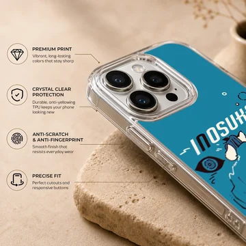 Demon Slayer Inosuke cartoon design on phone case — Info