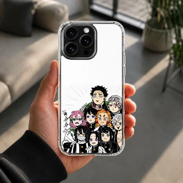 Illustration featuring Demon Slayer characters on phone case — Lifestyle