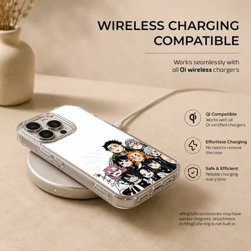 Illustration featuring Demon Slayer characters on phone case — Charging