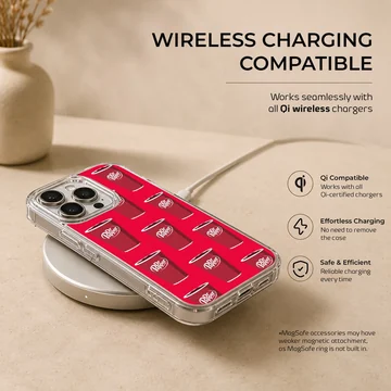 DrPepper design with bold typography on phone case — Charging