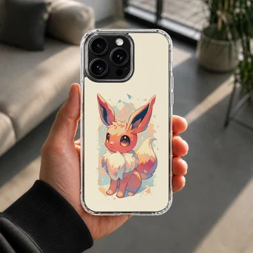 Eevee cartoon art on a phone case featuring playful design. — Lifestyle