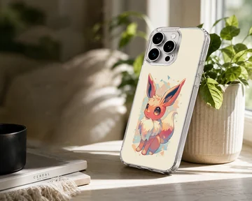 Eevee cartoon art on a phone case featuring playful design. — Lifestyle