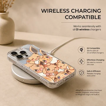 Eevee cartoon character design on phone case — Charging