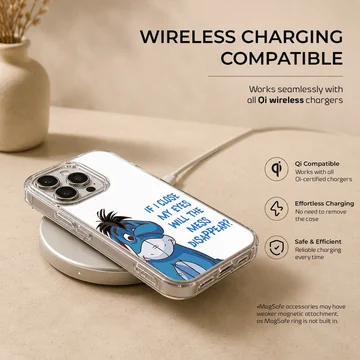 Eeyore cartoon illustration with quote phone case — Charging