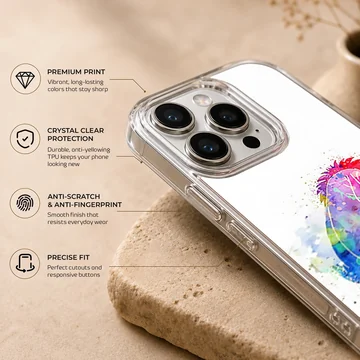 Colorful watercolor Eeyore design on phone case — Info