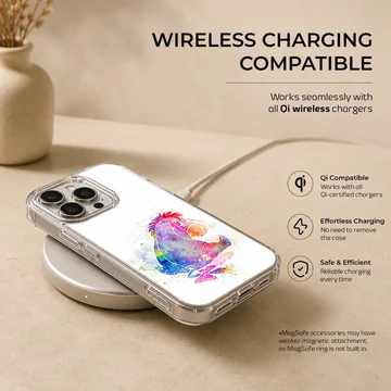 Colorful watercolor Eeyore design on phone case — Charging