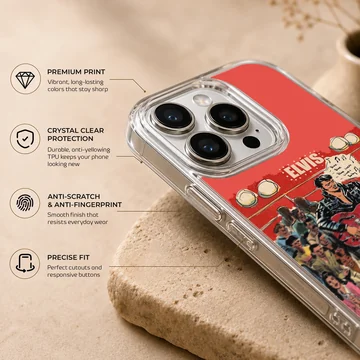 Elvis Presley tribute design on phone case — Info