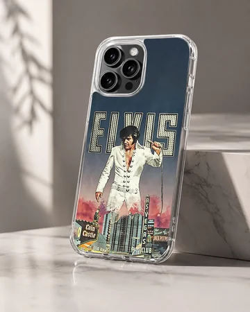 Elvis Presley with retro design in a phone case — Hero