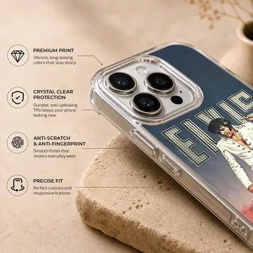 Elvis Presley with retro design in a phone case — Info